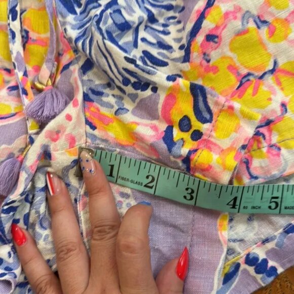 Lilly Pulitzer Baybreeze linen shorts in so snappy size M - Picture 7 of 9